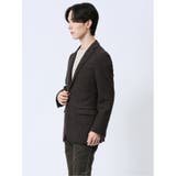 ストレッチニット スリムフィット 2ボタンジャケット こげ茶 | TAKA-Q MEN | 詳細画像2 