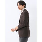 からみニット スリムフィット 2ボタンジャケット こげ茶 | TAKA-Q MEN | 詳細画像2 