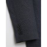 ドットプリント スリムフィット 2ボタンジャケット 紺(セットアップ可能) | TAKA-Q MEN | 詳細画像14 