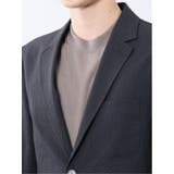 ドットプリント スリムフィット 2ボタンジャケット 紺(セットアップ可能) | TAKA-Q MEN | 詳細画像9 