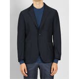 スーパーストレッチメランジ 2ボタンスリムジャケット 紺 | TAKA-Q MEN | 詳細画像6 