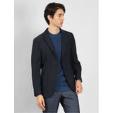 75紺 | スーパーストレッチメランジ 2ボタンスリムジャケット 紺 | TAKA-Q MEN