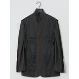 デニム調 スリムフィット 2ボタンジャケット 黒(セットアップ可能) | TAKA-Q MEN | 詳細画像11