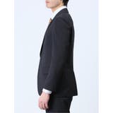 軽量メッシュ スリムフィット 2ボタンジャケット 紺(セットアップ可能) | TAKA-Q MEN | 詳細画像6