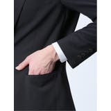 軽量メッシュ スリムフィット 2ボタンジャケット 紺(セットアップ可能) | TAKA-Q MEN | 詳細画像9