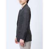 からみ調 スリムフィット 2ボタンジャケット 組織黒 | TAKA-Q MEN | 詳細画像6 