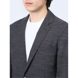 からみ調 スリムフィット 2ボタンジャケット 組織黒 | TAKA-Q MEN | 詳細画像8 