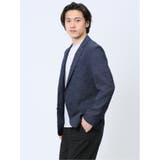 からみ調 スリムフィット 2ボタンジャケット 組織青 | TAKA-Q MEN | 詳細画像2