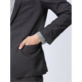 クリアエフェクト スリムフィット 2ボタンジャケット 紺(セットアップ可能) | TAKA-Q MEN | 詳細画像9 