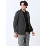 06グレー | からみ調 スリムフィット 2ボタンジャケット | TAKA-Q MEN
