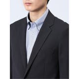 軽量メッシュ スリムフィット 2ボタンジャケット 紺 | TAKA-Q MEN | 詳細画像8 