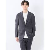 75紺 | 軽量メッシュ レギュラーフィット 2ボタンジャケット | TAKA-Q MEN
