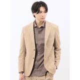 33ベージュ | ストレッチ別珍 2ボタンジャケット(セットアップ可能) | TAKA-Q MEN
