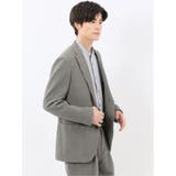 ウール混サッカー 2ボタンジャケット(セットアップ可能) | TAKA-Q MEN | 詳細画像4