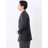 マルゾット ウール レギュラーフィット ダブル ブレザー 紺 | TAKA-Q MEN | 詳細画像2 