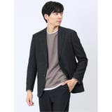 尾州ウール混 スリムフィット 2ボタンジャケット グレンチェック | TAKA-Q MEN | 詳細画像1 