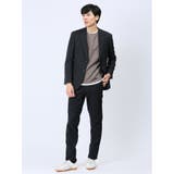 尾州ウール混 スリムフィット 2ボタンジャケット グレンチェック | TAKA-Q MEN | 詳細画像10 