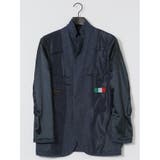 ITALY 綿100%メッシュ レギュラーフィット 2ボタンジャケット 青 | TAKA-Q MEN | 詳細画像11