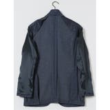 ITALY 綿100%メッシュ レギュラーフィット 2ボタンジャケット 青 | TAKA-Q MEN | 詳細画像12