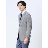 Super100'S ウール混 レギュラーフィット 2ボタンジャケット グレー | TAKA-Q MEN | 詳細画像15