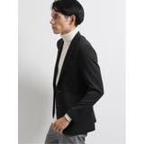 ストレッチウール混モクロディー スリムフィット2ボタンジャケット | TAKA-Q MEN | 詳細画像9