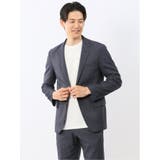 75紺 | クロスストレッチ スリムフィット 2ボタンジャケット | TAKA-Q MEN
