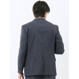 クロスストレッチ スリムフィット 2ボタンジャケット 紺(セットアップ可能) | TAKA-Q MEN | 詳細画像3 