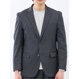 クロスストレッチ スリムフィット 2ボタンジャケット 紺(セットアップ可能) | TAKA-Q MEN | 詳細画像6 