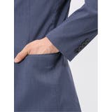 クロスストレッチ スリムフィット 2ボタンジャケット 青(セットアップ可能) | TAKA-Q MEN | 詳細画像10 