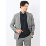 95モノトーン | クロスストレッチ スリムフィット 2ボタンジャケット | TAKA-Q MEN