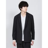 05黒 | アクティブストレッチ 1ボタンジャケット(セットアップ可能) | TAKA-Q MEN