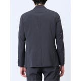 軽量 スリムフィット 2ボタンジャケット ウィンドペン紺(セットアップ可能) | TAKA-Q MEN | 詳細画像10 