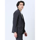 軽量 スリムフィット 2ボタンジャケット ウィンドペン紺(セットアップ可能) | TAKA-Q MEN | 詳細画像5 