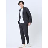 軽量 スリムフィット 2ボタンジャケット ウィンドペン紺(セットアップ可能) | TAKA-Q MEN | 詳細画像7 