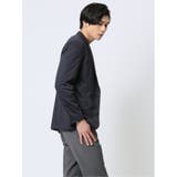 ストレッチ スリムフィット 2ボタンジャケット カルゼ紺 | TAKA-Q MEN | 詳細画像4