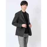 ストレッチポンチ スリムフィット 2ボタンジャケット グレンチェック紺 | TAKA-Q MEN | 詳細画像4 