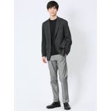 ストレッチポンチ スリムフィット 2ボタンジャケット グレンチェック紺 | TAKA-Q MEN | 詳細画像5 