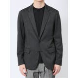 ストレッチポンチ スリムフィット 2ボタンジャケット グレンチェック紺 | TAKA-Q MEN | 詳細画像6 