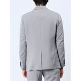 軽量 スリムフィット 2ボタンジャケット ライトグレー(セットアップ可能) | TAKA-Q MEN | 詳細画像7 