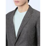TechLinen スリムフィット 2ボタンジャケット 茶(セットアップ可能) | TAKA-Q MEN | 詳細画像8 