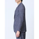 TechDenim スリムフィット 2ボタンジャケット 紺(セットアップ可能) | TAKA-Q MEN | 詳細画像6