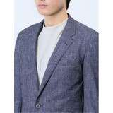 TechDenim スリムフィット 2ボタンジャケット 紺(セットアップ可能) | TAKA-Q MEN | 詳細画像8