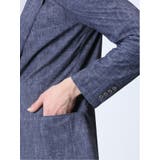 TechDenim スリムフィット 2ボタンジャケット 紺(セットアップ可能) | TAKA-Q MEN | 詳細画像9