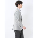 TechLinen スリムフィット 2ボタンジャケット ライトグレー | TAKA-Q MEN | 詳細画像4