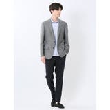 TechLinen スリムフィット 2ボタンジャケット グレー | TAKA-Q MEN | 詳細画像5