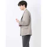 TechLinen スリムフィット 2ボタンジャケット 茶 | TAKA-Q MEN | 詳細画像2