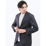 75紺 | TechMove スリムフィット 2ボタンジャケット | TAKA-Q MEN