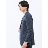 ストレッチポンチ スリムフィット 2ボタンジャケット 紺(セットアップ可能) | TAKA-Q MEN | 詳細画像2 
