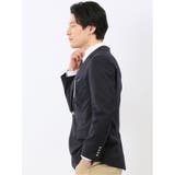 ストレッチウォッシャブル ウール混 スリムフィット 2ボタンジャケット 紺 | TAKA-Q MEN | 詳細画像2 