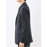 ストレッチポンチ スリムフィット 2ボタンジャケット カルゼ紺 | TAKA-Q MEN | 詳細画像6 